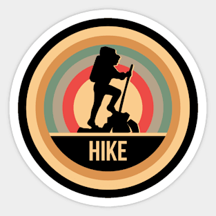 Retro Vintage Hike Gift For Hikers Sticker